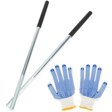 2 Pack Winding Rods for Garage Torsion Springs with Non-Slip Rubber Handle,...