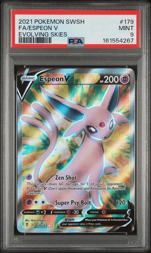 Espeon V graded PSA 9 for sale on eBay