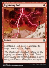 Lightning Bolt - Medium Play MTG Masters 25