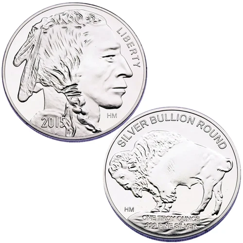 1 Oz Silver round - Buffalo