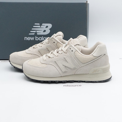 Size 8.5 Women's New Balance 574 Suede Sneakers WL574PBK White/Bone Croc
