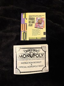 Vintage Nintendo NES Monopoly Game Made In Japan 1991