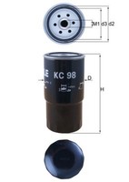 NEU - Knecht KC98 Kraftstofffilter FüR BMW