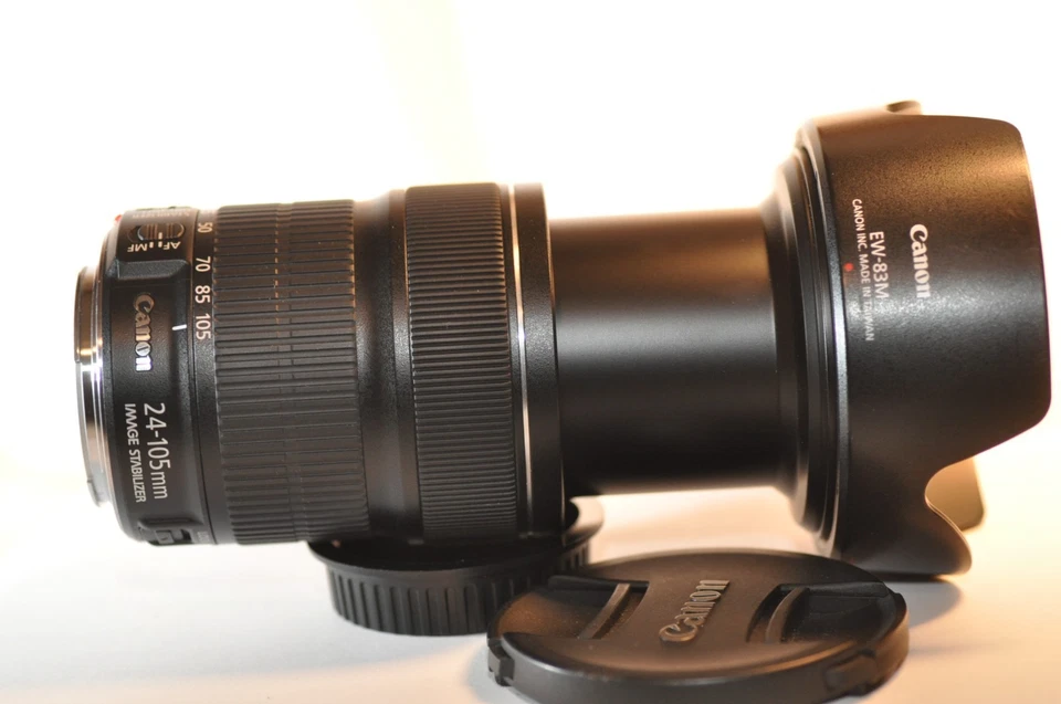 Canon EOS EF 24-105mm f/3.5-5.6 IS STM lens EW-83M for EOS T8 T7 90D 80D 7D 5D - Image 4 of 4