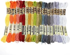 20 Skeins 174 Yards Embroidery Floss Thread, Variegated Floss 6 Strands Gradient