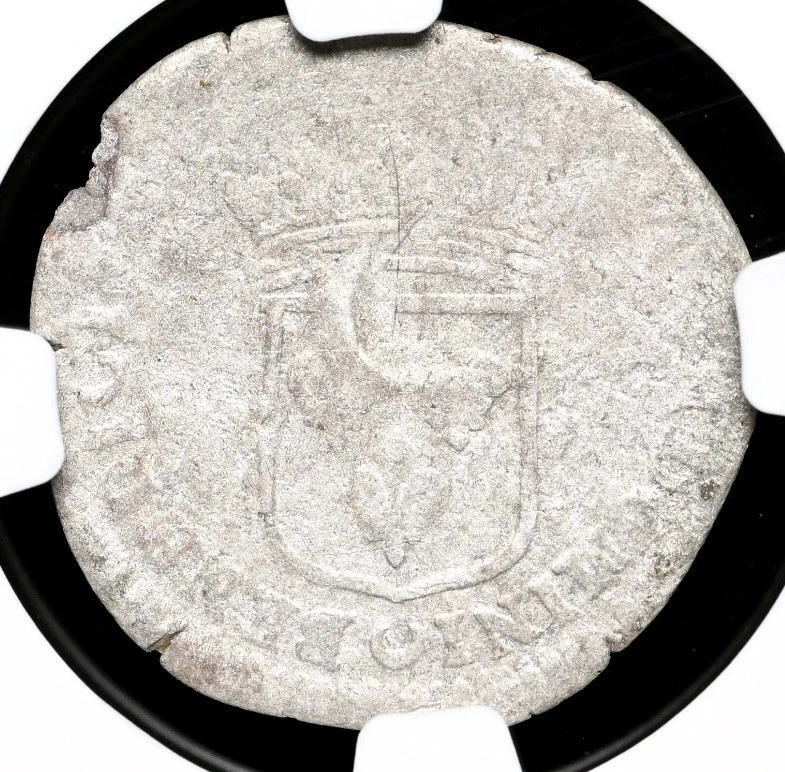 1640 France American Colonies French SILVER 15D 15 Deniers Colonial Coin, NGC VF - Image 3 of 4