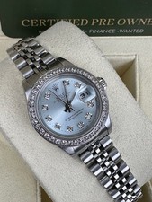 ROLEX  LADIES  26MM DATEJUST STEEL BOX AND CERTIFICATES