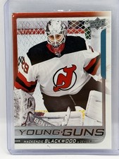 Mackenzie Blackwood 2018-19 Upper Deck Young Guns Rookie Card Colorado Avalanche. rookie card picture