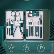 7-18x Manicure Set Pedicure Tools and Nail Clipper Professional Stainless Steel