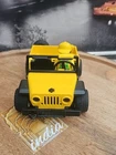 Playmobil Yellow Jeep Car with 1 Passenger & Car Accessories Vintage Geobra