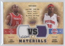 2009-10 Upper Deck VS Dual Materials 557/600 Carl Landry Kwame Brown #VS-BL 0a1