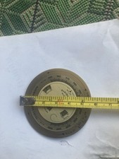 Weather Forecaster Pocket Barometer Brass Disc with Leather Case Past Times