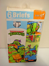Nickelodeon Teenage Mutant Ninja Turtles Boys Underwear Briefs Sz 4T 6 Pack