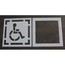 Rae Stl-116-3030 Pavement Stencil, Symbol, Handicap - Ada, 30 In Character