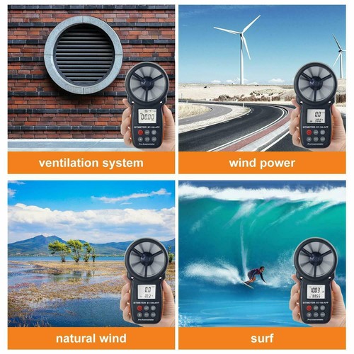 Anemómetro con aplicación de teléfono medidor inalámbrico Bluetooth que mide el frío del viento, la velocidad - Imagen 4 de 10