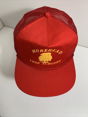De colección Nuevo con etiquetas Morehead Árbol Cirugía Cuerda Malla Snapback Sombrero de béisbol Gorra Roja - Imagen 7 de 11