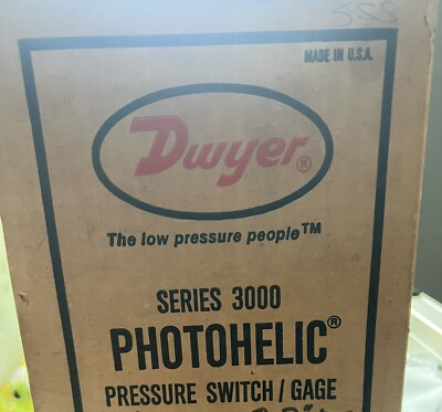 #ad #ad NEW OLD STOCK IN BOX DWYER SERIES A3000 PHOTOHELIC PRESSURE SWITCH GAGE $89.99