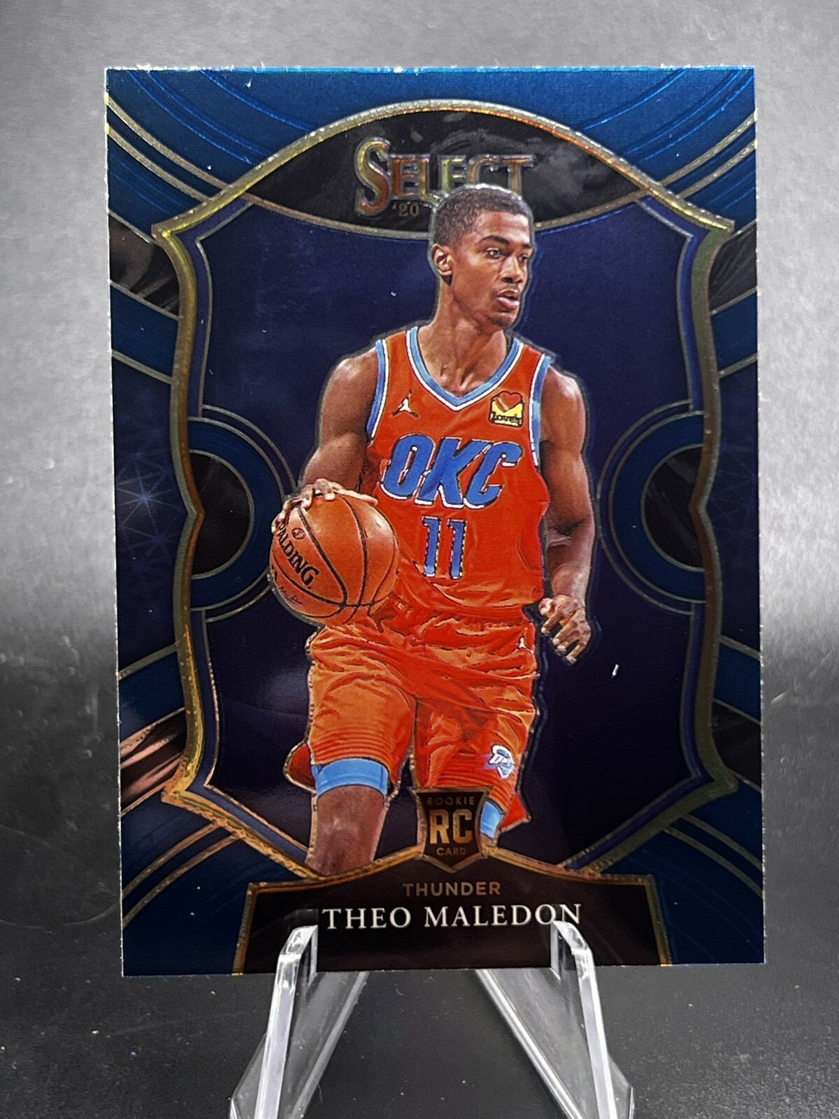 2020-21 Panini Select Theo Maledon BLUE CONCOURSE RC #94 Oklahoma City Thunder