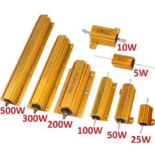 5W 10W -500W Watt High Power Aluminum shell Wirewound Metal Resistor 0.1Ω - 10KΩ