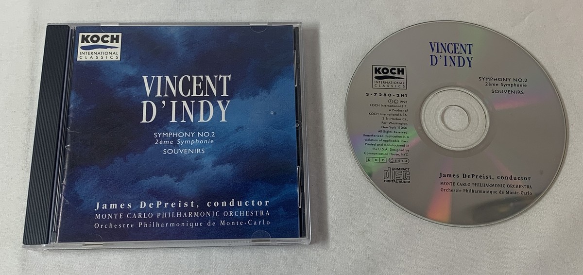 CD ~ VINCENT D'INDY Symphony No.2, Souvenirs ~ James DePreist | eBay