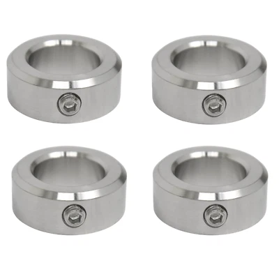 JEREMYWELL 3/4" Bore Stainless Steel Set Screw Shaft Collar OD 1-1/4" Width 9/16" (4 PCS)