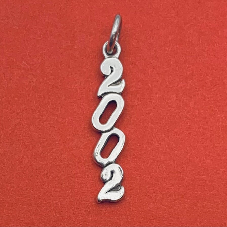 Vintage Sterling Silver 925 Year Memory 2002 Birth Graduation 