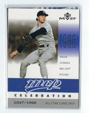 Roger Clemens 2003 Upper Deck MVP Celebrations / Card # MVP28 / SN# 047/1986