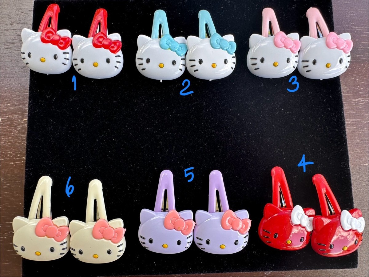 【美品】Hello Kitty アクセサリーコレクション 2 New Hello Kitty Sanrio Hair Clips for kids girls hair