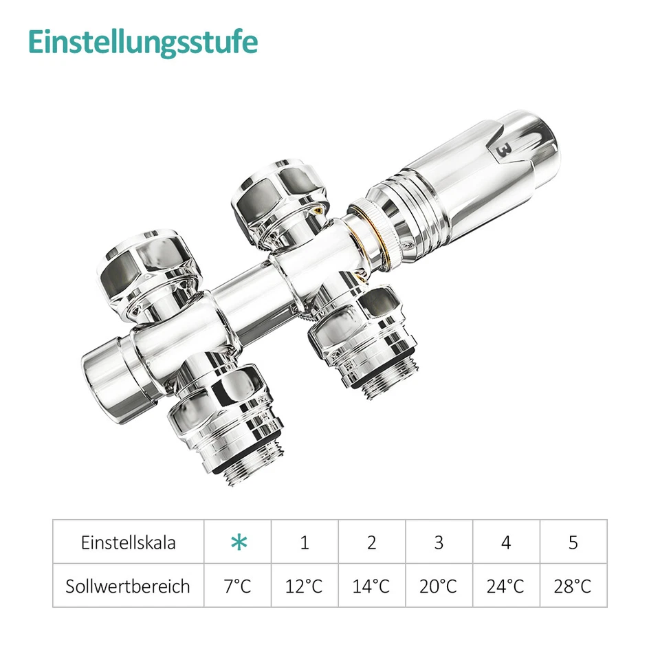 EMKE Mittelanschluss-Set Multiblock Hahnblock Eckform Durchgangsform 1/2/3 Stück - Bild 2 von 4