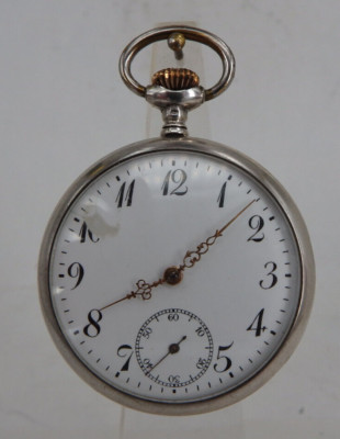 Herrentaschenuhr Paul Jacky & Cie. mit Junghans Uhrwerk Silber um 1915 (95231)