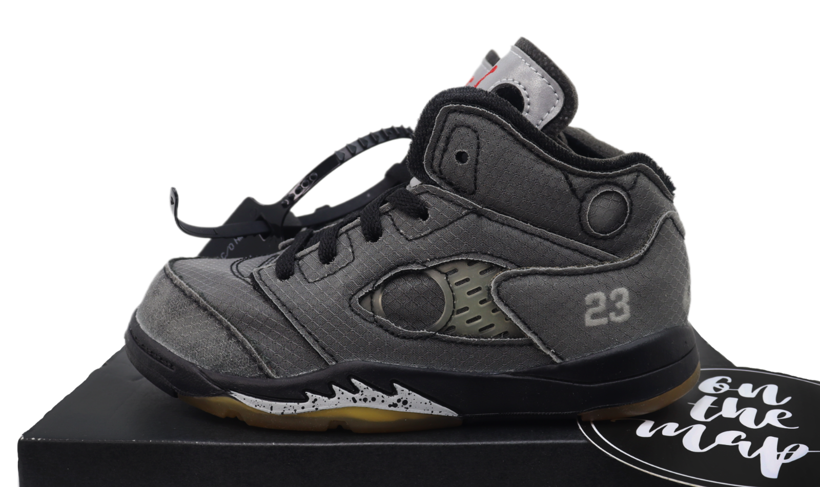 OFF WHITE X NIKE Nike Jordan 5 x Off White SP Muslin Black TD UK 5 7 8 9 10 US CV4828 001 nuove