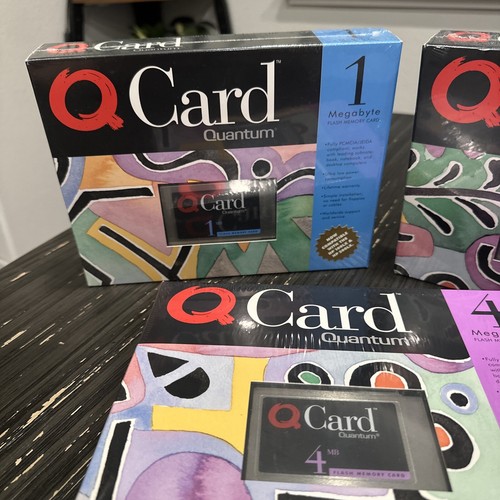 Quantum Q Card 1, 2 And 4 MB Memory flash QCard PCMCIA New Sold As Collectible - 第 3/4 張圖片