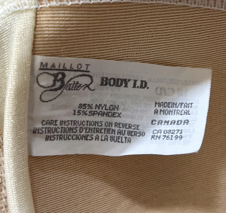 Traje de baño vintage Maillot Baltex BODY ID para mujer azul púrpura de una pieza talla 10 Foto 3 de 4