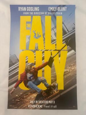 THE FALL GUY - 11''x17'' Original Movie Poster MINT 2024 Ryan Gosling Emily Blunt