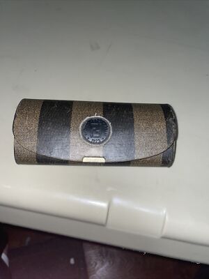 Fendi Black and Brown Striped Hardshell Eyeglass Case Fendi Black Eyeglass Hard Cases for sale | eBay main image 3