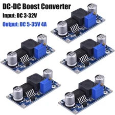5X DC-DC Step Up Converter 3-32V to 5-35V 4A Voltage Booster Regulator Module US