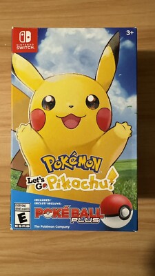 Pokemon Let's Go Pikachu Box Set W/ Poke Ball Plus (Nintendo