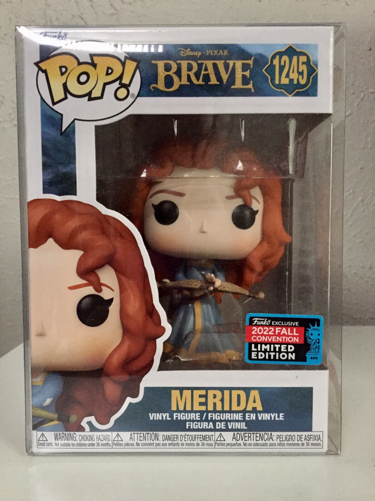New Funko Pop Marvel Disney Brave Merida 1245 Figure Nycc 2022 W/Protector