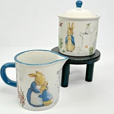 Beatrix Potter Peter Rabbit Sugar Creamer Set Frederick Warne Zrike Brands
