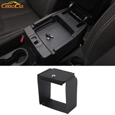 Center Console Safe Box Armrest Storage Lock Box For Jeep Wrangler JK JKU 11-18