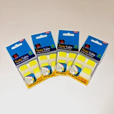 4 Packs Avery 1 x 1-1/2 Mini Note Tabs Index Ultra Notetabs Neon Yellow 40/Pk