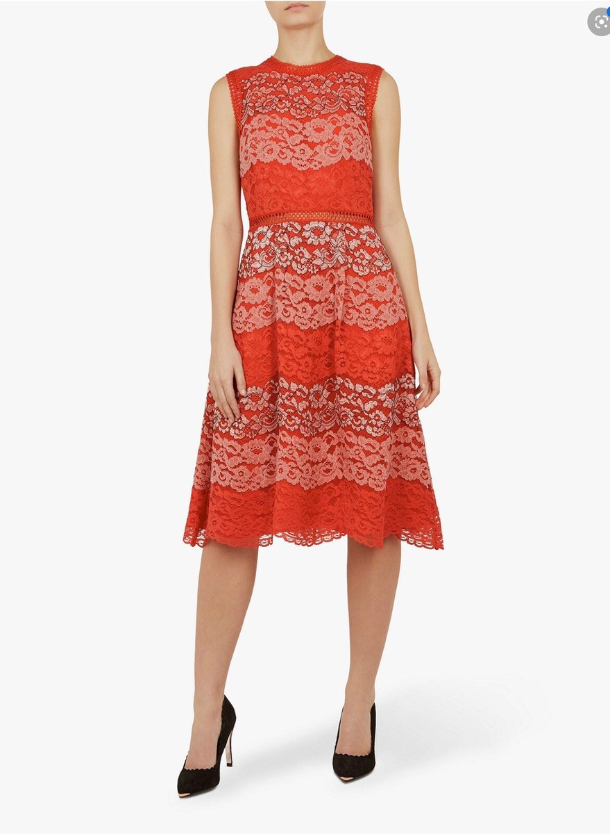 ted baker red lace dress Ted Baker Red Lace Dress
