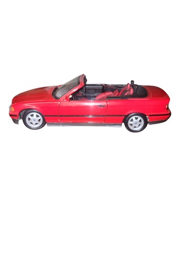 Maisto 1993 BMW 325i Convertible w/ top down Red 1/18 Rare Red Interior
