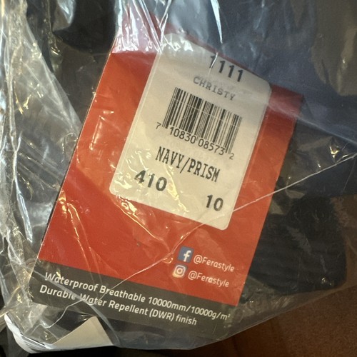 NEW Fera Style Christy Women’s Winter Insulated Ski Jacket 10 Navy Style 1111 - Picture 4 of 4