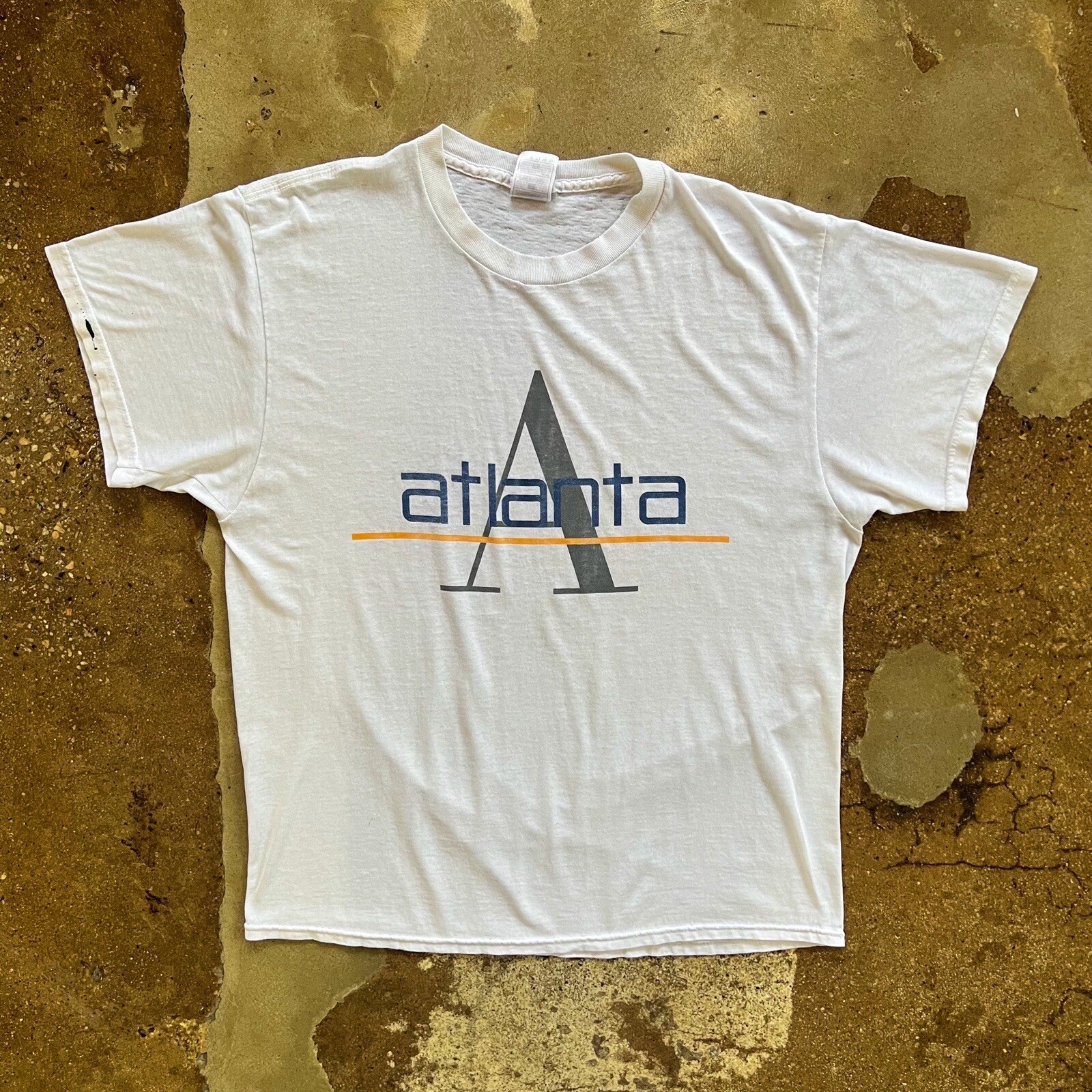 Vintage Atlanta Souvenir T Shirt Mens Large Nautica Graphic Print 90s