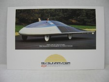 1988 GM Sunraycer Solar Car Dealer Sales Brochure Catalog