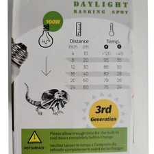 NEW "Daylight" baskin spot 100watt bulb (KT7210) repti king