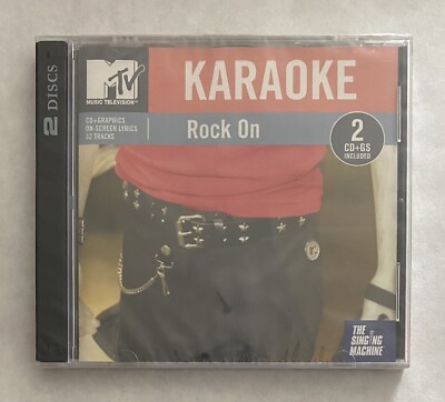 MTV Rock On by Karaoke (CD, Jun-2004, 2 Discs, Singing Machine Karaoke Brand New