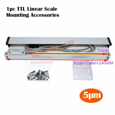 3/2Axis Digital Readout DRO 5µm 0.0002'' Linear Scale Encoder for Mill Lathe CNC