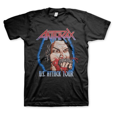 ANTHRAX cd cvr U.S. ATTACK TOUR Official SHIRT MED New fistful of metal disease